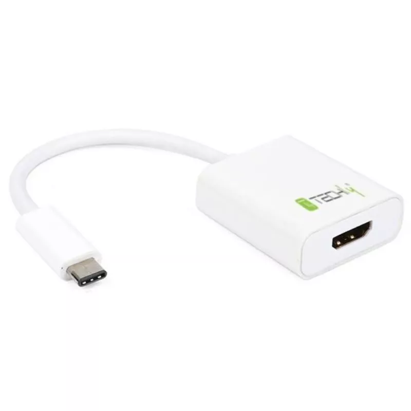 Techly keitiklio kabelio adapteris USB 3.1 Type C į HDMI 1.4, 3.2 Gen 2 (3.1 Gen 2), USB Type-C, HDMI išvestis