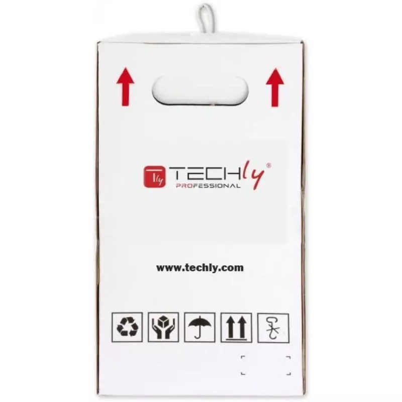 Techly ITP-C6U-FL tinklo kabelis Pilka 305 m Cat6 U/UTP (UTP)
