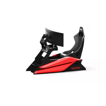 Res-Tech GT COCKPIT RED MATT, lenktynių simuliatoriaus kokpitas, juoda, raudona, akrilnitrilo butadieno stirenas (ABS), aliuminis, 1580 mm, 650 mm, 52 kg