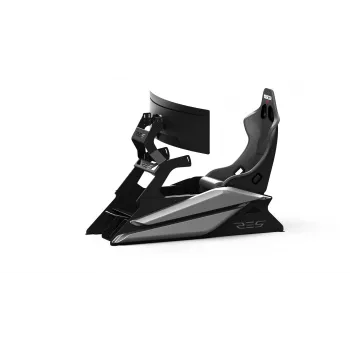 Res-Tech GT COCKPIT Pilka MATT, lenktynių kokpitas, juoda, pilka, akrilnitrilo butadieno stirenas (ABS), aliuminis, 1580 mm, 650 mm, 52 kg