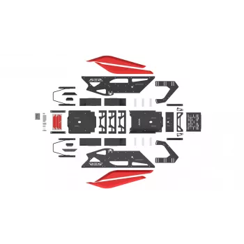 Res-Tech GT COCKPIT SHINY WHITE, lenktynių kokpitas, juoda, balta, akrilnitrilo butadieno stirenas (ABS), aliuminis, 1580 mm, 650 mm, 52 kg