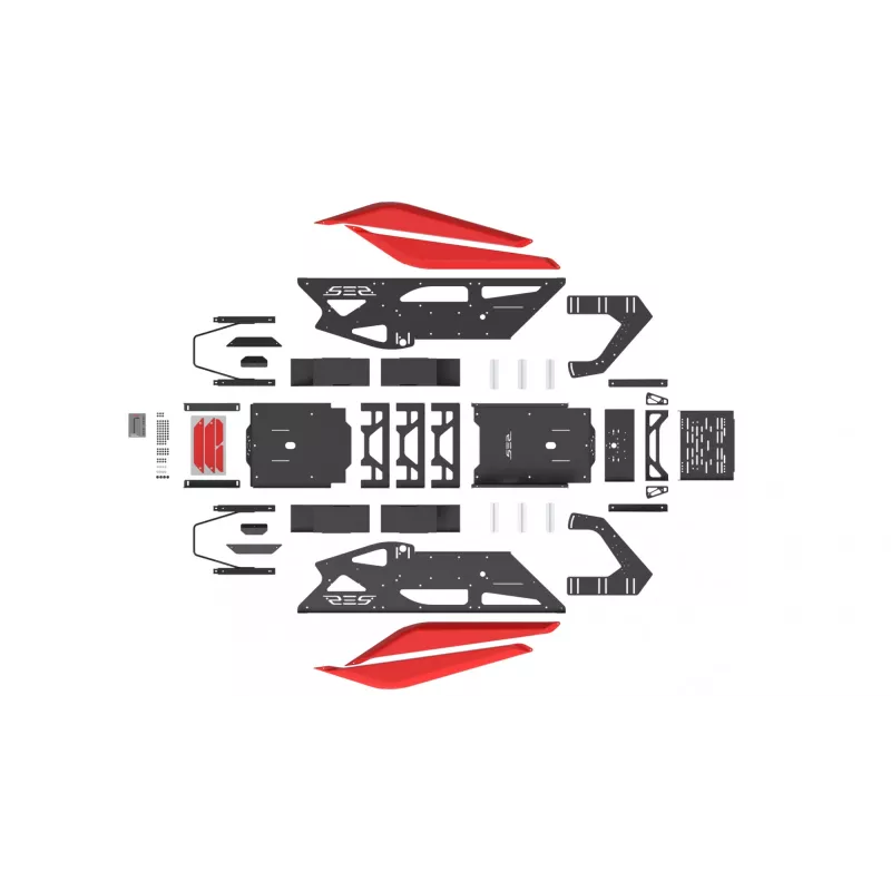 Res-Tech GT COCKPIT VR-46 LIMITED EDITION, Lenktynių simuliatoriaus kabina, Juoda, Žalia, Akrilonitrilo butadieno stirenas (ABS), Aliuminis, 1580 mm, 650 mm, 52 kg