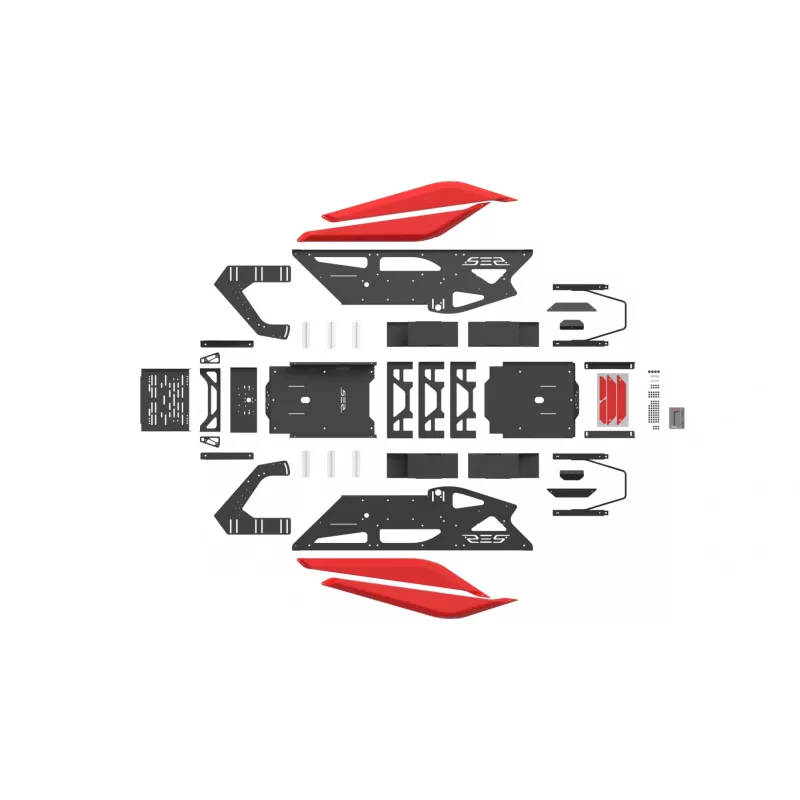 Res-Tech GT COCKPIT VR-46 LIMITED EDITION, Lenktynių simuliatoriaus kabina, Juoda, Žalia, Akrilonitrilo butadieno stirenas (ABS), Aliuminis, 1580 mm, 650 mm, 52 kg