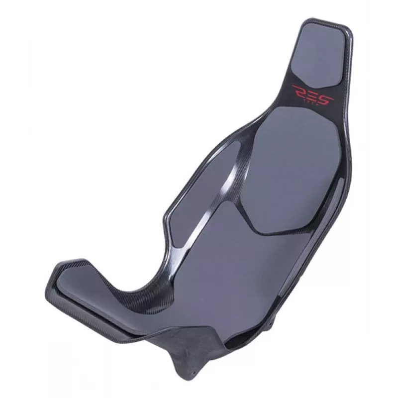 Res-Tech X1 CARBON SEAT - Pilka, Lenktyninė sėdynė, Pilka, Anglies pluoštas, Neoprenas