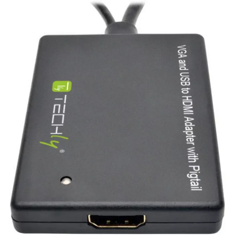 Techly kabelio keitiklis SVGA ir garsas į HDMI IDATA HDMI-VGA3