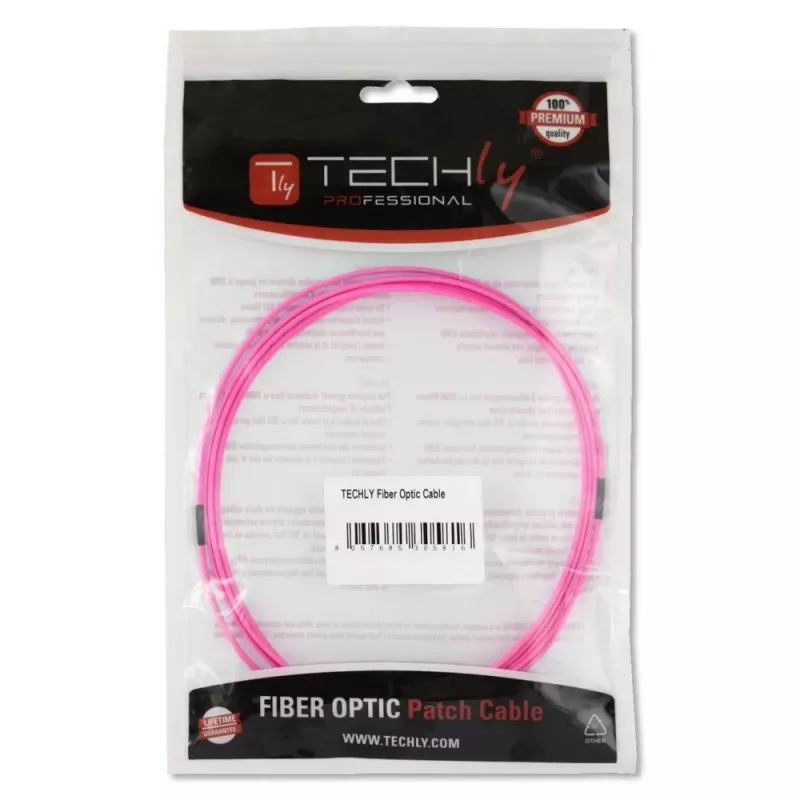 Techly LC/LC Multimode 50/125 OM4 5m Fiber Optics kabelis ILWL D5-LCLC-050/OM4