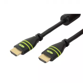 Techly 2 m didelės spartos HDMI laidas su Ethernet A/A M/M feritiniu filtru ICOC HDMI-FR-020