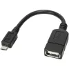 Techly USB2.0 OTG kabelis A lizdas / Micro B kištukas 0,2 m ICOC UOTG-194