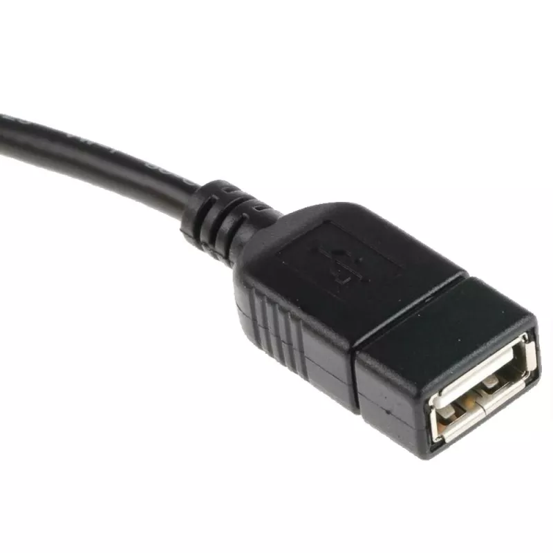 Techly USB2.0 OTG kabelis A lizdas / Micro B kištukas 0,2 m ICOC UOTG-194