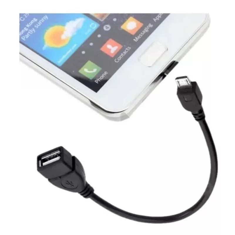 Techly USB2.0 OTG kabelis A lizdas / Micro B kištukas 0,2 m ICOC UOTG-194