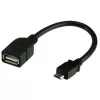 Techly USB2.0 OTG kabelis A lizdas / Micro B kištukas 0,2 m ICOC UOTG-194