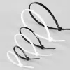Techly ISWT-14235-BK nailono kabelių raiščiai, 142 x 3,5 mm, 100 vnt., juodi