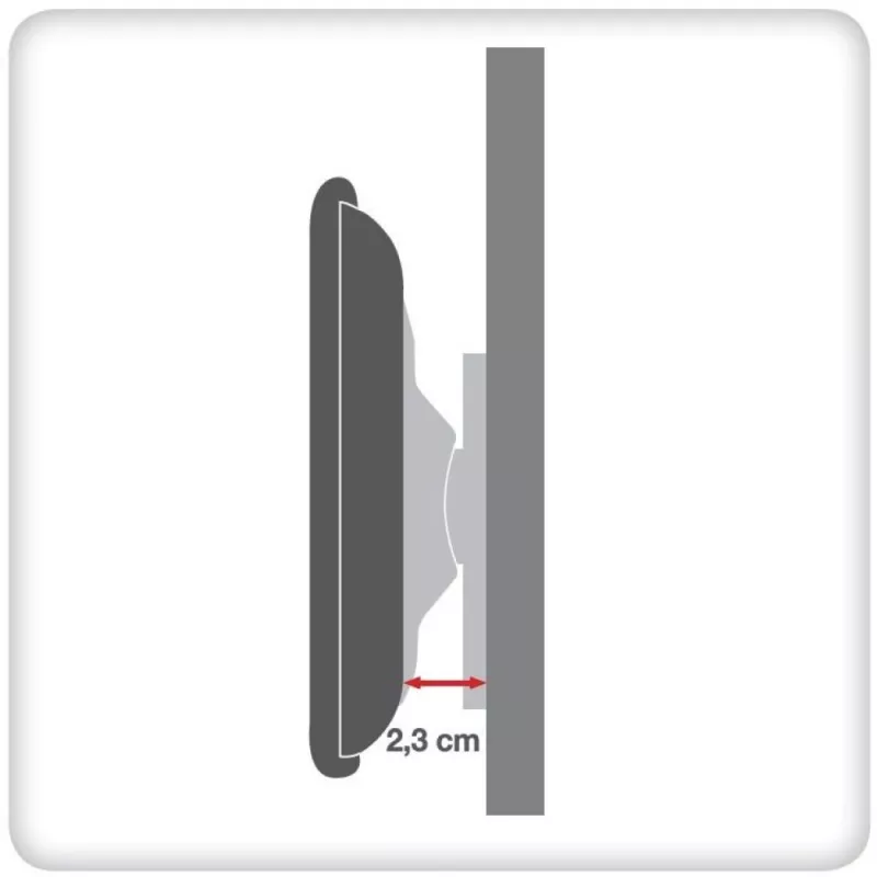 Techly tvirtinimo prie sienos laikiklis UltraSlim LED TV LCD 23-55 inch juodas ICA-PLB 140M
