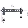 Techly 23-55 plonas sieninis fiksuotas laikiklis LED televizoriui, LCD, juodas ICA-PLB 139M