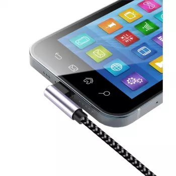 Techly ICOC MU2AC9-005-AL USB laidas USB 2.0 0,5 m USB A USB C juoda, pilka
