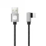 Techly ICOC MU2AC9-010-AL USB laidas USB 2.0 1 m USB A USB C pilkas, juodas
