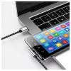 Techly ICOC MU2AC9-020-AL USB laidas USB 2.0 2 m USB A USB C Pilka, Juoda