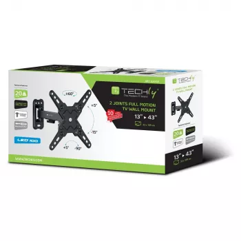 Techly ICA-LCD 421 TV laikiklis/stovas 106,7 cm (42 coliai) Juoda