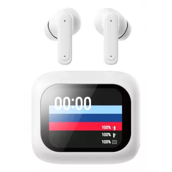 Techly ICC SB-BLT08W ausinės / ausinės su mikrofonu True Wireless Stereo (TWS) į ausis įdedamos Skambučiai / muzika Bluetooth Baltos