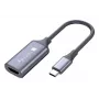 Techly I-USB-VIDEO-C4K vaizdo kabelio adapteris HDMI A tipo (standartinis) USB Type-C sidabrinis