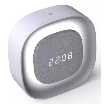 „Techly IC-CLOCK-56WH“ žadintuvas Skaitmeninis žadintuvas Pilka, Balta
