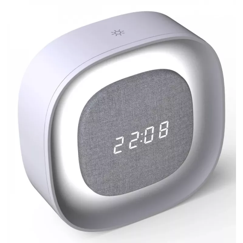„Techly IC-CLOCK-56WH“ žadintuvas Skaitmeninis žadintuvas Pilka, Balta