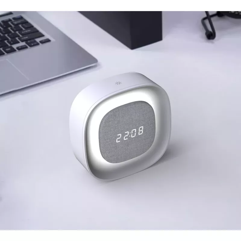 „Techly IC-CLOCK-56WH“ žadintuvas Skaitmeninis žadintuvas Pilka, Balta