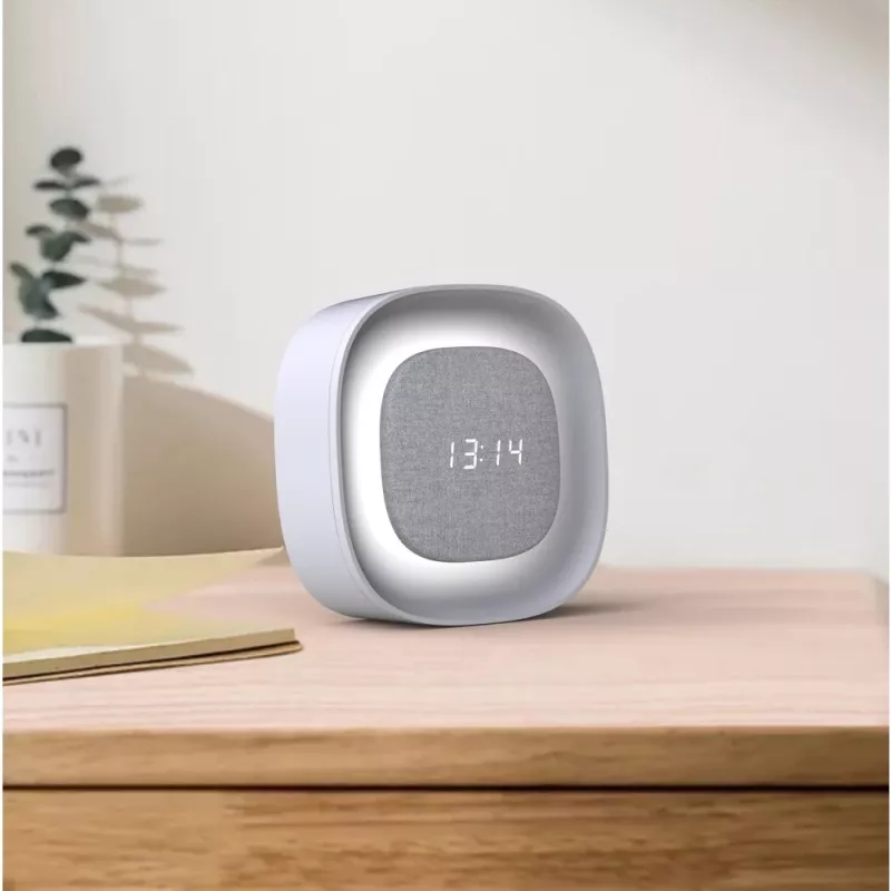 „Techly IC-CLOCK-56WH“ žadintuvas Skaitmeninis žadintuvas Pilka, Balta