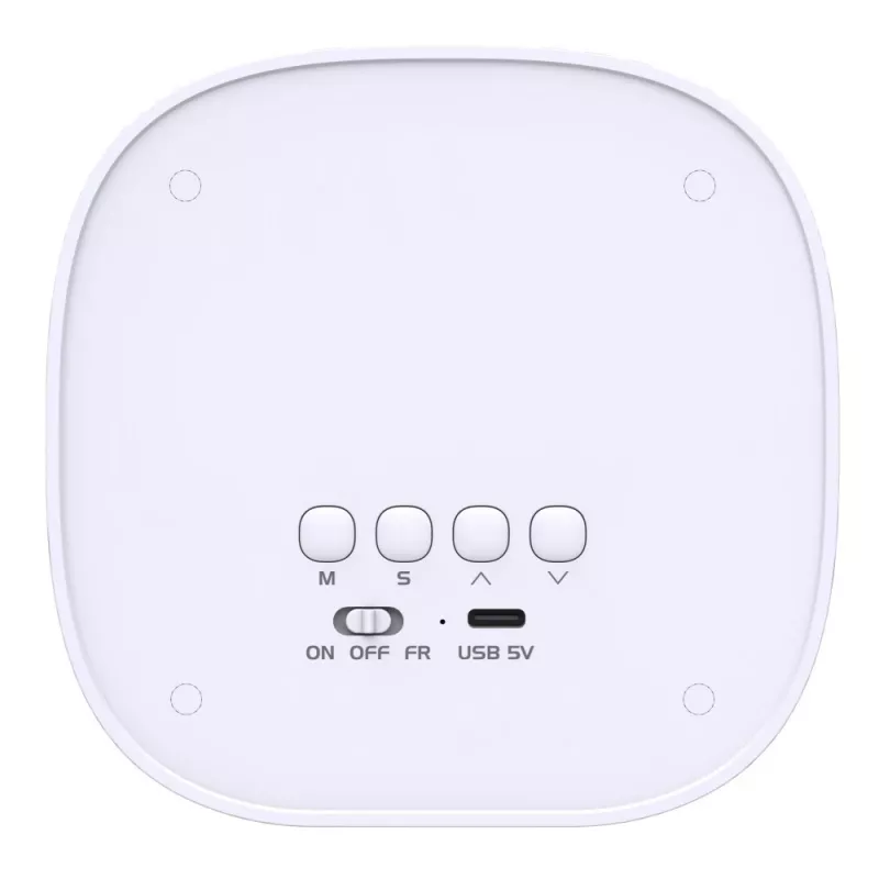 „Techly IC-CLOCK-56WH“ žadintuvas Skaitmeninis žadintuvas Pilka, Balta