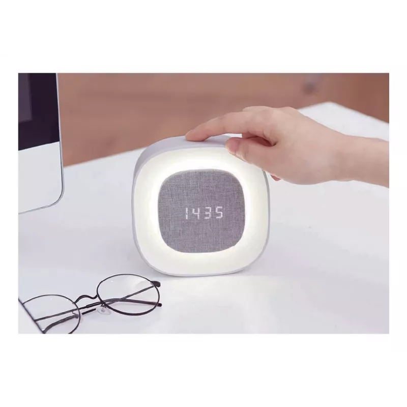 „Techly IC-CLOCK-56WH“ žadintuvas Skaitmeninis žadintuvas Pilka, Balta