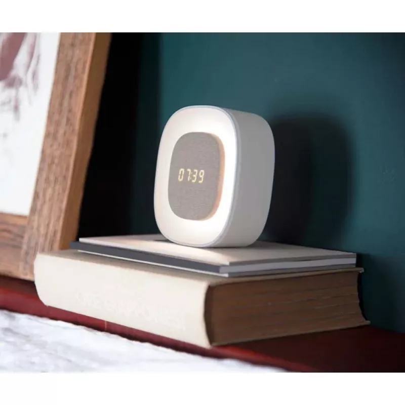 „Techly IC-CLOCK-56WH“ žadintuvas Skaitmeninis žadintuvas Pilka, Balta