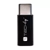 Techly IADAP USBC-MBKT kabelio jungčių adapteris Micro-USB juoda