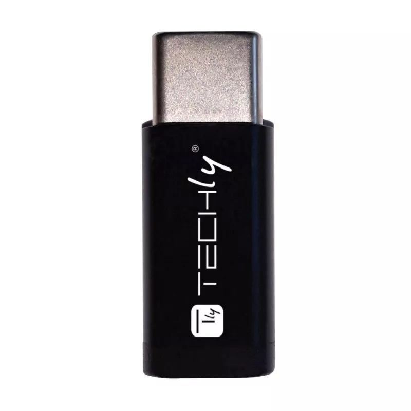 Techly IADAP USBC-MBKT kabelio jungčių adapteris Micro-USB juoda
