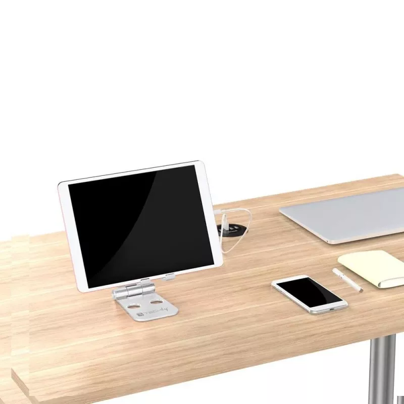 Techly I-SMART-STAND6 laikiklis Pasyvus laikiklis Mobilusis telefonas / išmanusis telefonas Sidabrinė