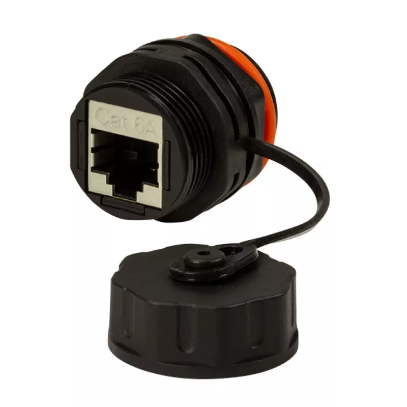 Techly IWP-MD C6A-IPPANT kabelio jungčių adapteris RJ45, juodas