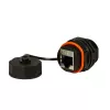 Techly IWP-MD C6A-IPPANT kabelio jungčių adapteris RJ45, juodas