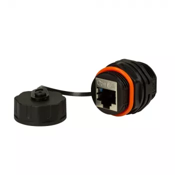 Techly IWP-MD C6A-IPPANT kabelio jungčių adapteris RJ45, juodas