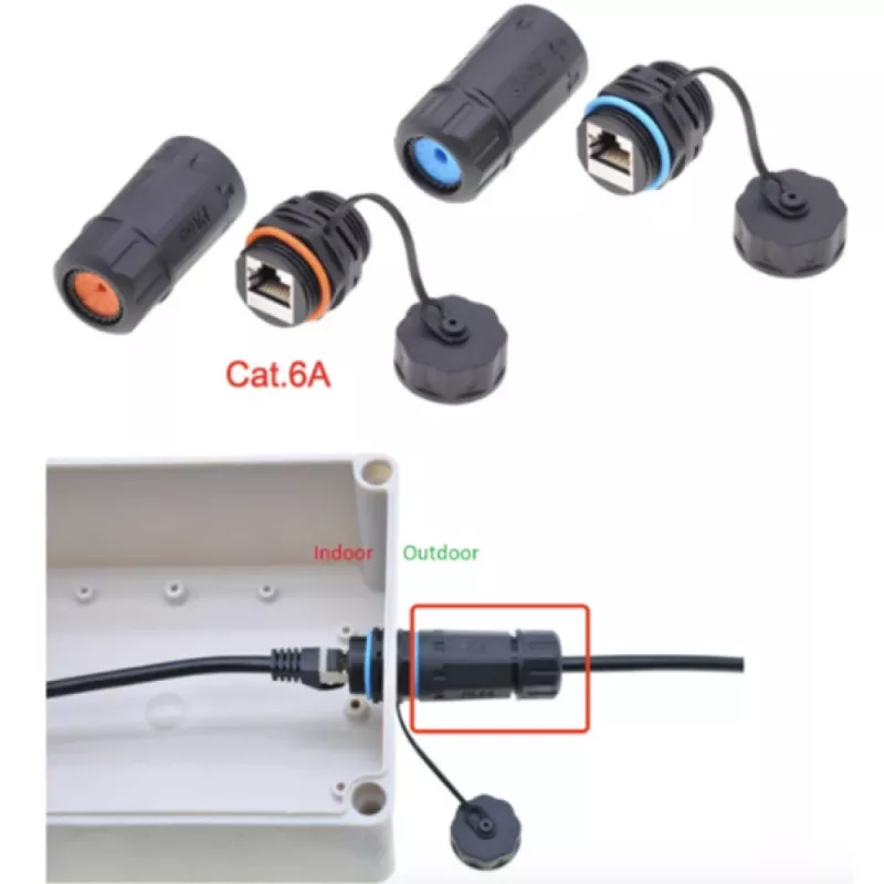 Techly IWP-MD C6A-IPPANT kabelio jungčių adapteris RJ45, juodas