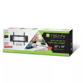 Techly ICA-PLB 262L televizoriaus laikiklis/stovas 177,8 cm (70 colių) juodas