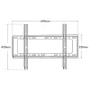 Techly ICA-PLB 262L televizoriaus laikiklis/stovas 177,8 cm (70 colių) juodas