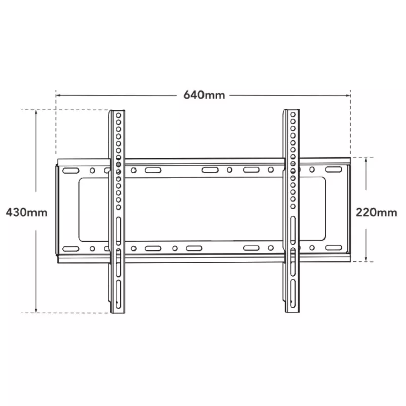 Techly ICA-PLB 262L televizoriaus laikiklis/stovas 177,8 cm (70 colių) juodas