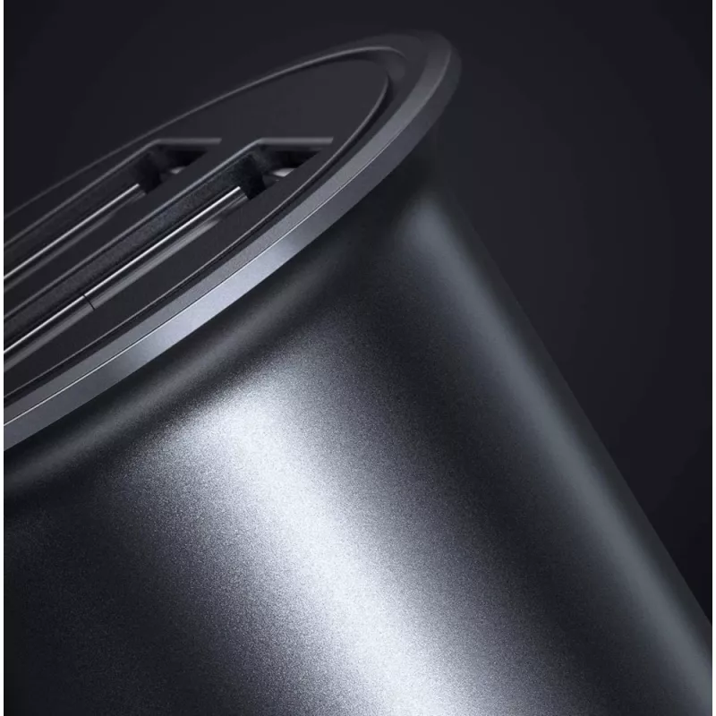 Techly Mini automobilinis įkroviklis 2 prievadų USB-A Quick Charge 3.0 36W juodo metalo
