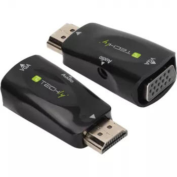 Techly IDATA HDMI-VGA2MABT2 vaizdo signalo keitiklis Pasyvus vaizdo keitiklis 1920 x 1080 pikselių