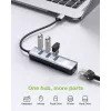 Techly IDATA USB-ETGIGA3AA nešiojamojo kompiuterio dokas / prievadų replikatorius Laidinis USB 3.2 Gen 1 (3.1 Gen 1) Type-A Juoda, Sidabrinė