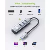 Techly IDATA USB-ETGIGA3AA nešiojamojo kompiuterio dokas / prievadų replikatorius Laidinis USB 3.2 Gen 1 (3.1 Gen 1) Type-A Juoda, Sidabrinė