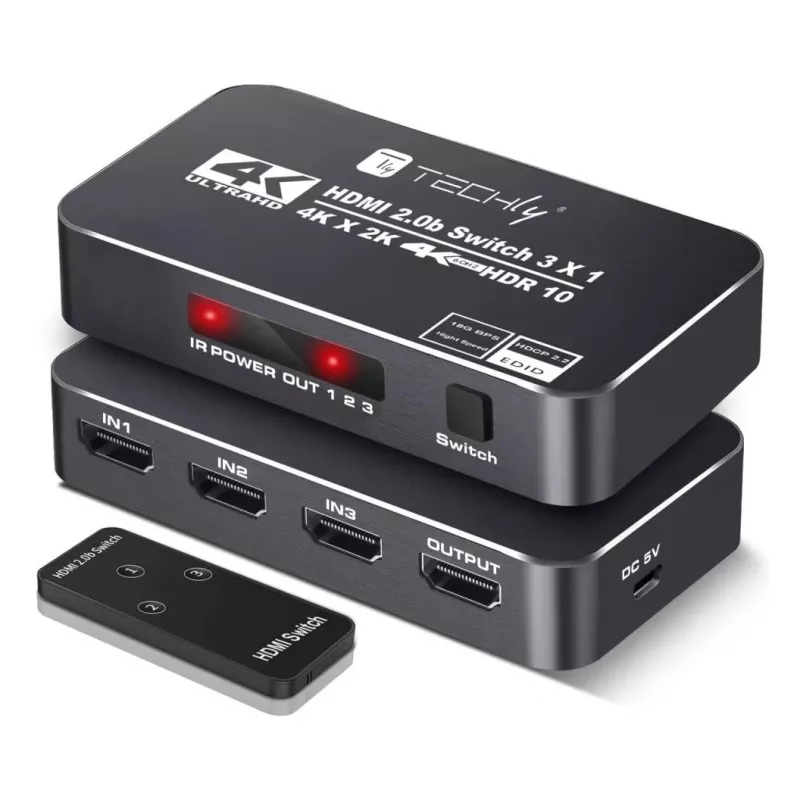 Techly IDATA HDMI2-4K3160B vaizdo jungiklis HDMI