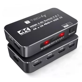 Techly IDATA HDMI2-4K5160B vaizdo jungiklis HDMI