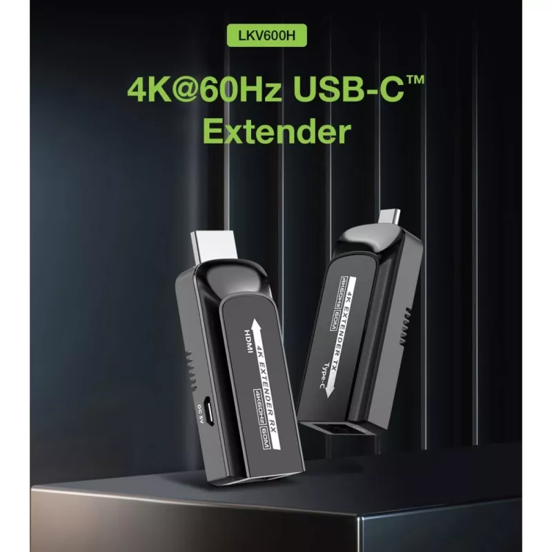 Techly IDATA EXT-600HC AV plėstuvas AV siųstuvas ir imtuvas Juodas