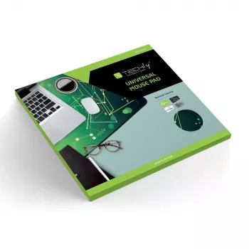 Techly ICA-MP GLASS1 pelės kilimėlis Žaidimų pelės kilimėlis Žalias