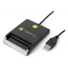 Techly I-CARD CAM-USB2TY2 išmaniųjų kortelių skaitytuvas Vidaus USB USB Type-A Juoda
